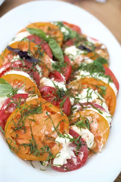 Heirloom tomato salad - ABBY LECHTHALER