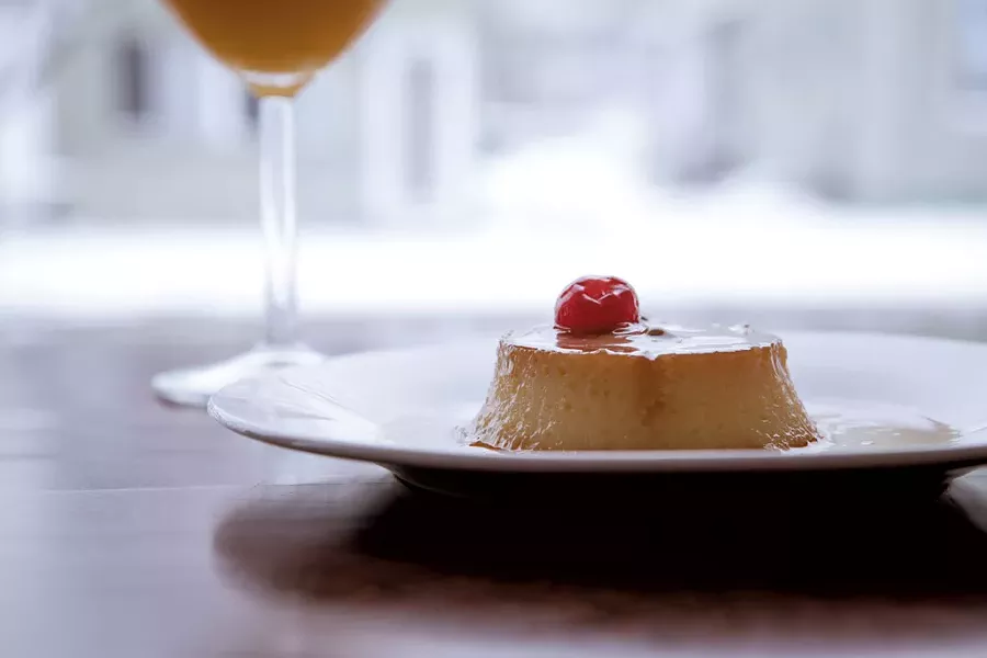 Flan at Dale Boca Café - LUKE AWTRY
