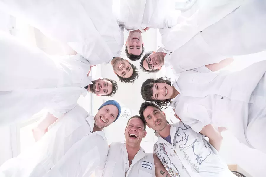 Clockwise from top: Jon Kraus, Henry Finch, Lydia Kern, Derek Proulx, Ethan Tapper, Ian Hartman, Ben Chussid and Mitch Manacek. Not pictured: Addie Herbert, Navah Stein and Joe O'Brien. - LUKE AWTRY