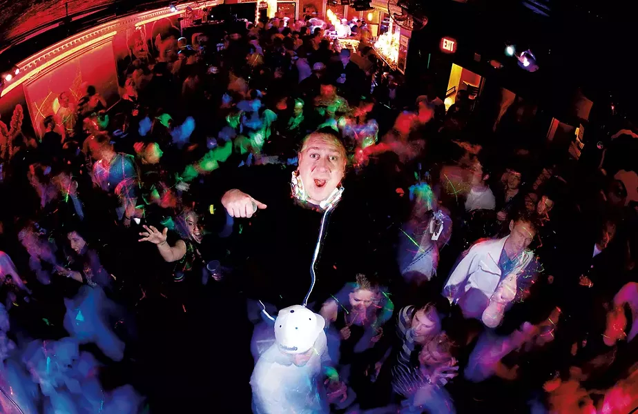 Kyle "DJ Fattie B" Thompson at Retronome - COURTESY OF BRIAN JENKINS