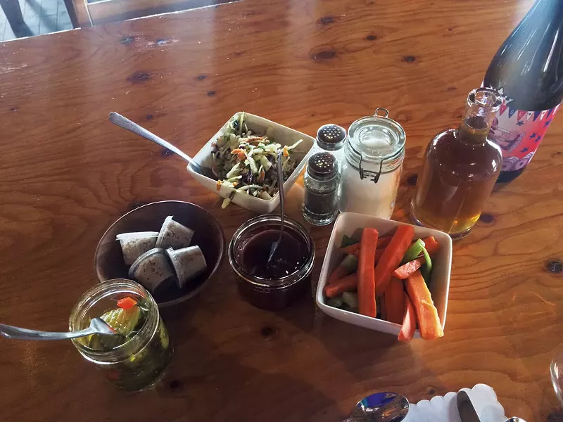Slaw, syrup, crudités, pickled beets, relish and cretons - MOLLY ZAPP