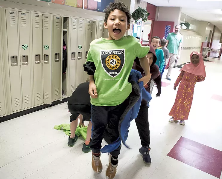 Students at JFK Elementary School - LUKE AWTRY