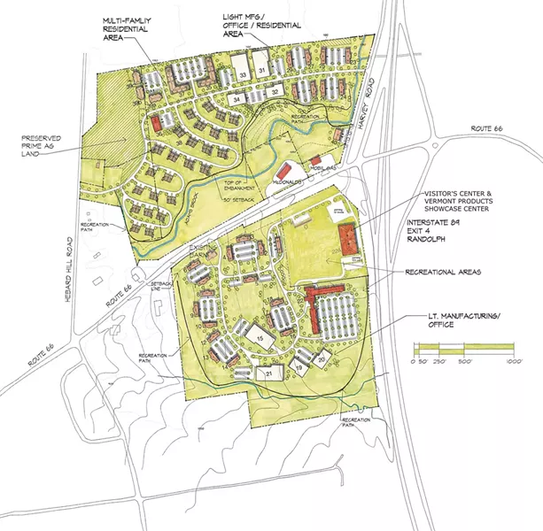 Proposed plan for Green Mountain Center