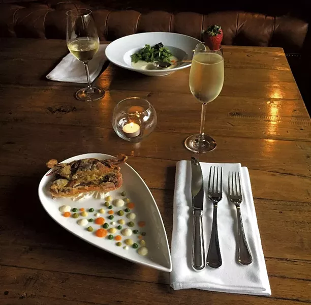 A meal at the Pitcher Inn - COURTESY OF PITCHER INN