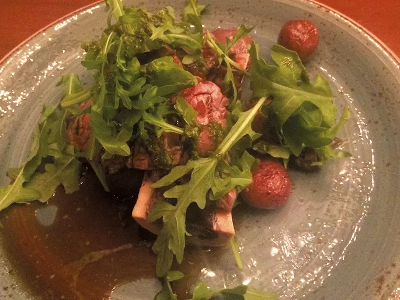 Roasted bone marrow at Restaurant Lyvano - MOLLY ZAPP