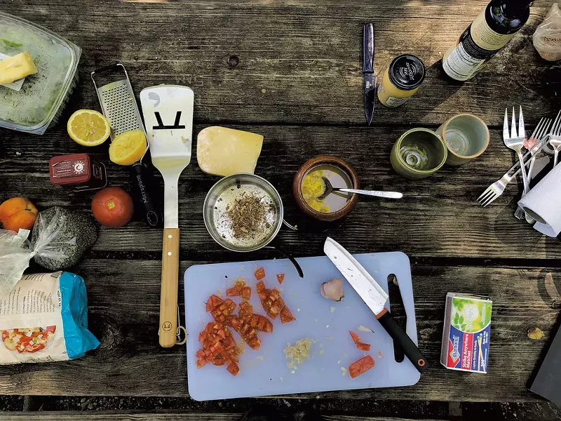 Prepping the pasta - SABINE POUX