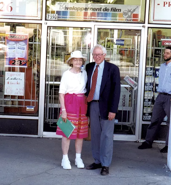 Ruthmary Jeffries and Bernie Sanders in Montréal - COURTESY OF BERNIE 2020