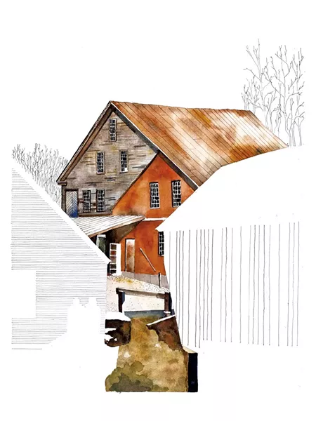 Saw and grist mill, Tunbridge