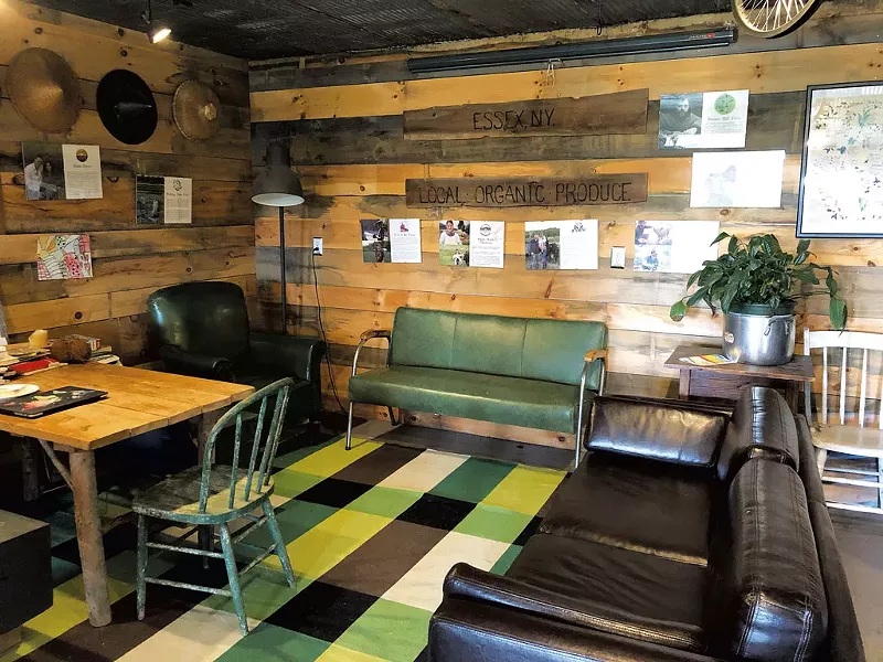 Seating in the market area at the Hub on the Hill - JORDAN BARR