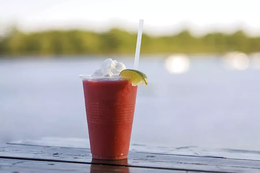 Strawberry daiquiri at the Steamship Pier Bar & Grill - FILE: OLIVER PARINI