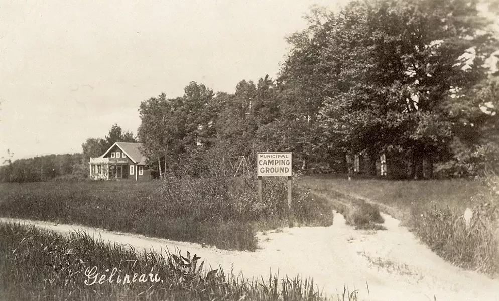 A postcard from a camping trip at North Beach, July 23-24, 1928 - COURTESY OF UNIVERSITY OF VERMONT SPECIAL COLLECTIONS
