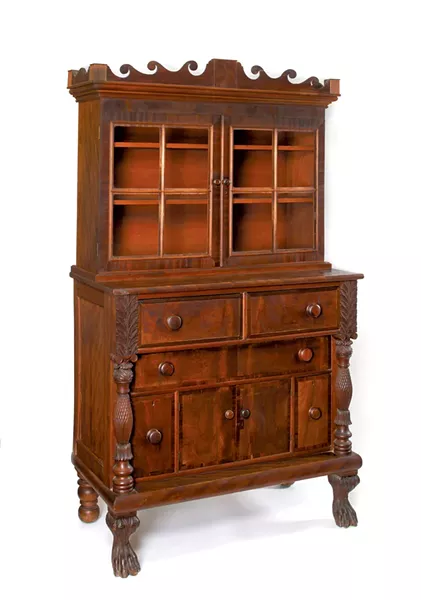 Oramel Partridge sideboard/bookcase, 1829 - COURTESY OF THE SHELBURNE MUSEUM