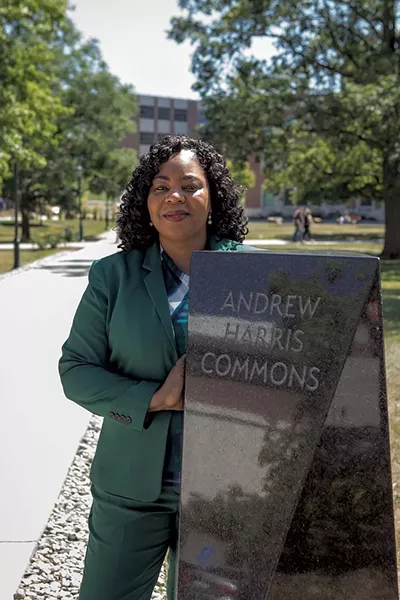 Among Heading-Grant's proudest achievements was the creation of the Andrew Harris Commons. Dedicated in October 2018, the Commons honors Andrew Harris, UVM's first African American graduate. At his commencement ceremony in 1838, none of his white classmates would walk across the stage with him. After leaving Burlington, Harris went on to become a Presbyterian minister and abolitionist, respected by black and white clergymen. The Commons, situated between the Howe Library and the Davis Center, is the first outdoor space on campus named for a person of color. - LUKE AWTRY