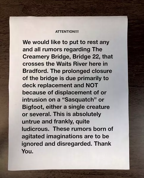 The note - COURTESY OF DUSTIN SCHELL