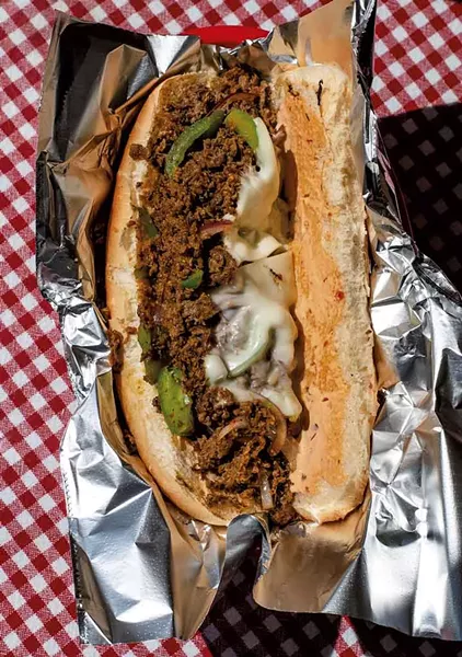 A Philadelphia cheese steak at Kismayo Kitchen - GLENN RUSSELL