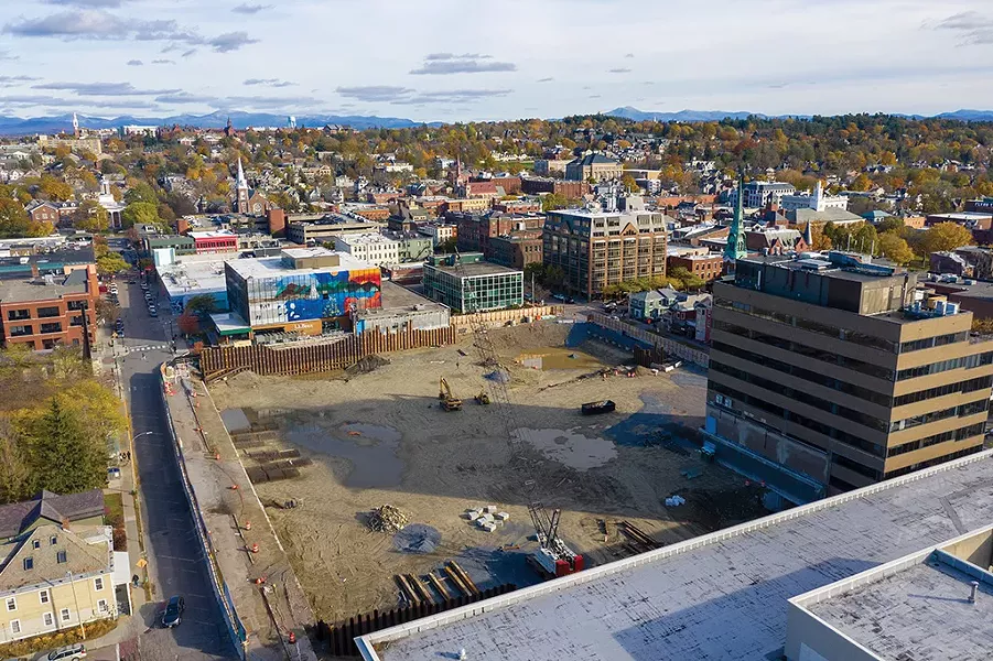 The site of Burlington's former downtown mall - FILE: JAMES BUCK