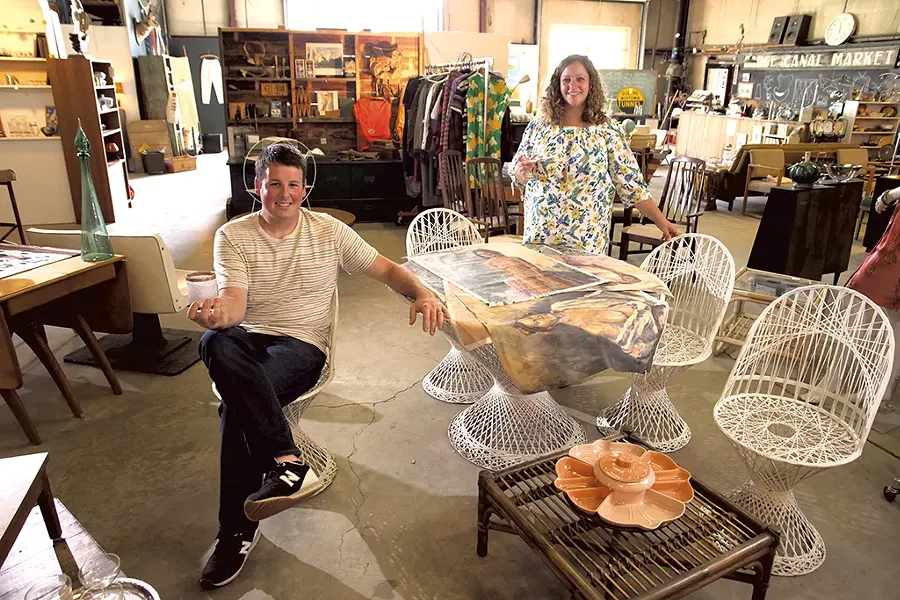 Barge Canal Market owners Jeremy Smith and Adelle Lawrence - MATTHEW THORSEN