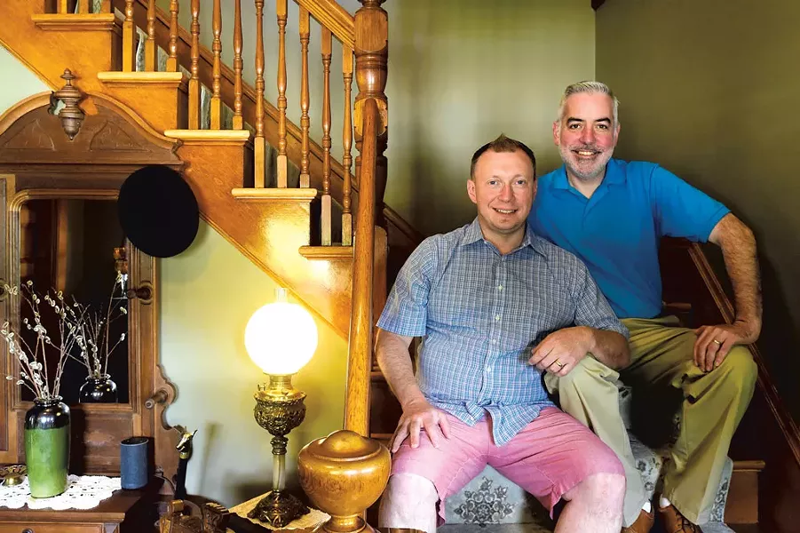 Jeffrey and Eric Tuper-Giles at the Reynolds House Inn in Barre - JEB WALLACE-BRODEUR