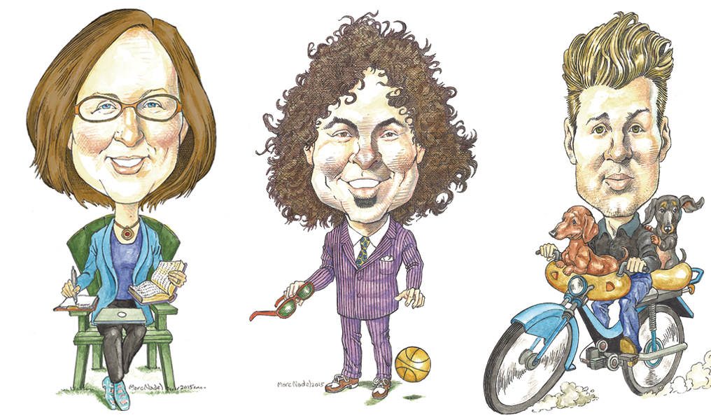 From left: Cathy Resmer, Colby Roberts and Don Eggert - MARC NADEL