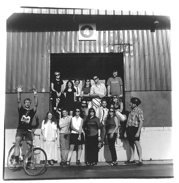 BACK: Diane Sullivan, Lucy Howe, Dave Booth, Michelle Brown, Erik Esckilsen, Rick Woods. - FRONT: Matthew Thorsen, Gwen Garland, Glenn Severance, Paula Routly, Colby Roberts, Pamela Polston, Don Eggert, Eve Jarosinski, Tara Vaughan-Hughes, Peter Freyne.