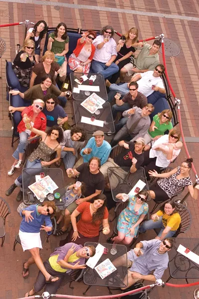 PICTURED ABOVE, CLOCKWISE, SORTA, FROM TOP LEFT: Anna Syrell, Margot Harrison, Pamela Polston, Rick Woods, Bridget Burns, Bob Kilpatrick, Ken Picard, Andrew Sawtell, Michael Bradshaw, Michelle Brown, Robyn Birgisson (with baby Elsa), Dan Bolles, Eva Sollberger, Alice Levitt, Cathy Resmer, Kirk Kardashian, Don Eggert, Krystal Woodward, Suzanne Podhaizer, Shay Totten (with daughter Zelda), Jernigan Pontiac, Mike Ives, Paula Routly, Diane Sullivan, Colby Roberts, Meghan Dewald, Elisabeth Crean and Allison Davis. - MISSING STAFFERS: Brian Wallstin, Jon Taylor, Steve Hadeka, Joanna May, Amy Lilly, Ryan Hayes, David White, Judy Beaulac and Ashley Brunelle. - PHOTO: Matthew Thorsen.