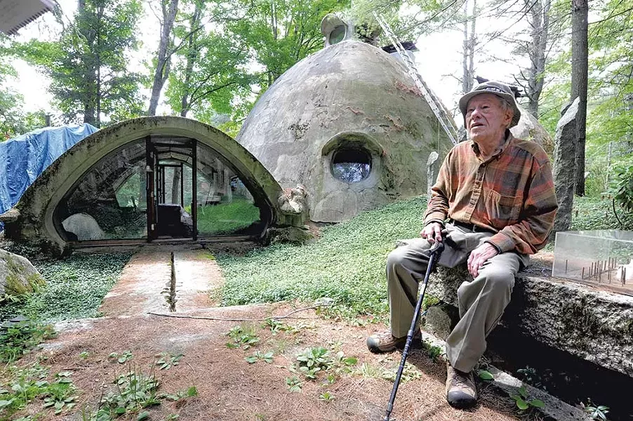 Bob Chappelle, 95, began building his house in 1988. - JEB WALLACE-BRODEUR