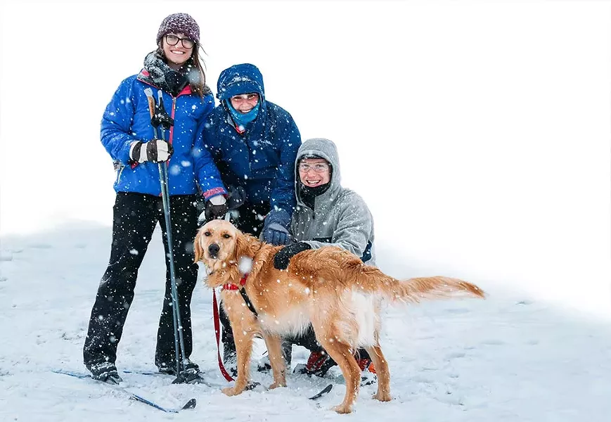 Family cross-country skiing at the Intervale - COURTESY OF THE INTERVALE CENTER