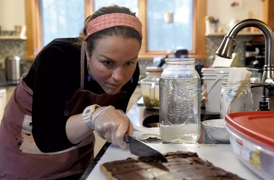 Liza Semler in her kitchen - JEB WALLACE-BRODEUR