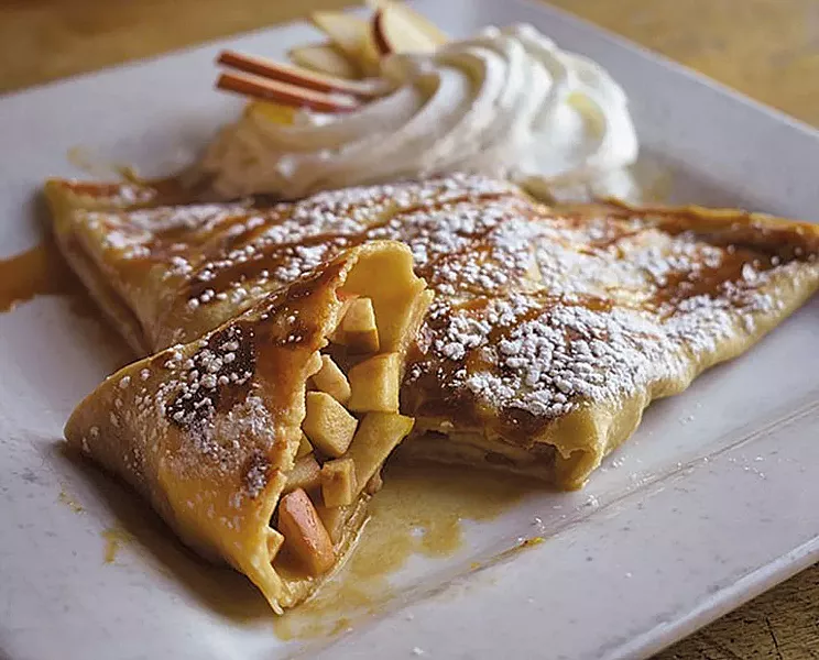 Apple crêpe at the Skinny Pancake - COURTESY OF SKINNY PANCAKE