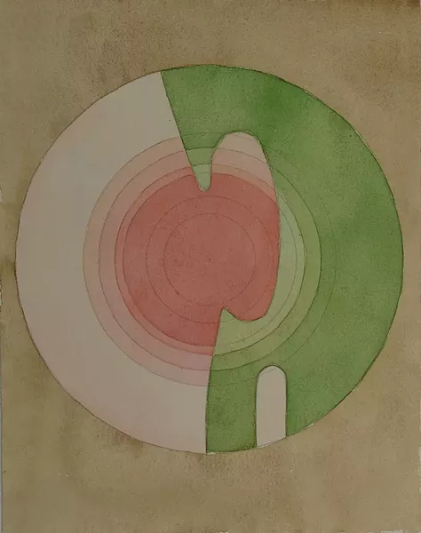 Untitled watercolor by Helen Matteson - COURTESY OF BIGTOWN GALLERY