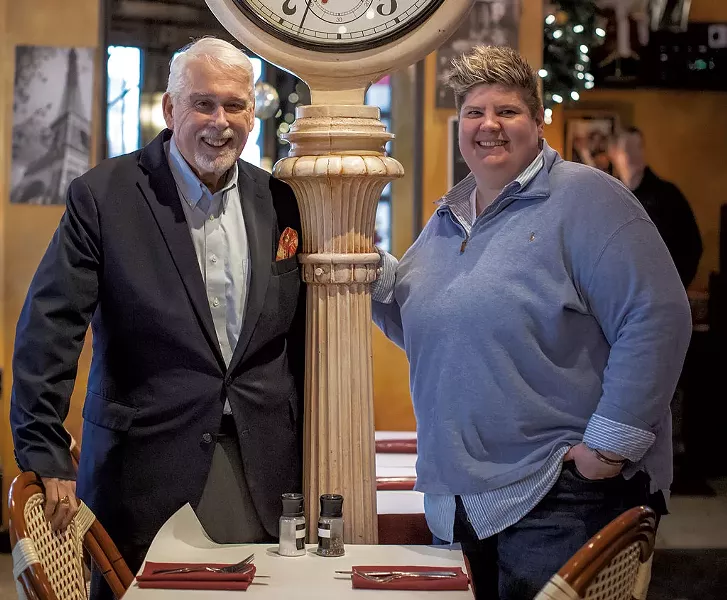 Bob Conlon and Donnell Collins of Leunig's Bistro & Café - LUKE AWTRY