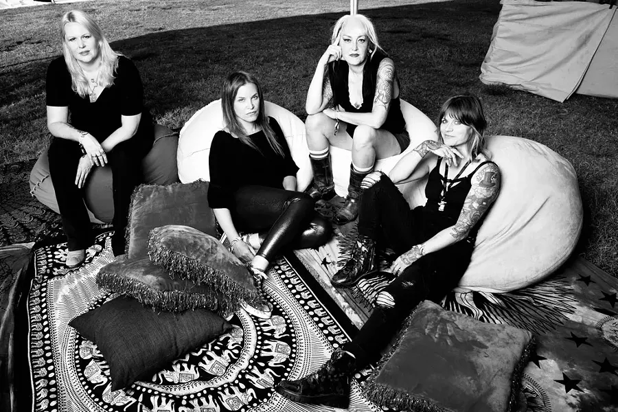Black Sabbitch, from left: Emily Burton, Angie Scarpa, Melanie Makaiwi and Alice Austin - COURTESY OF MICHAEL WISE
