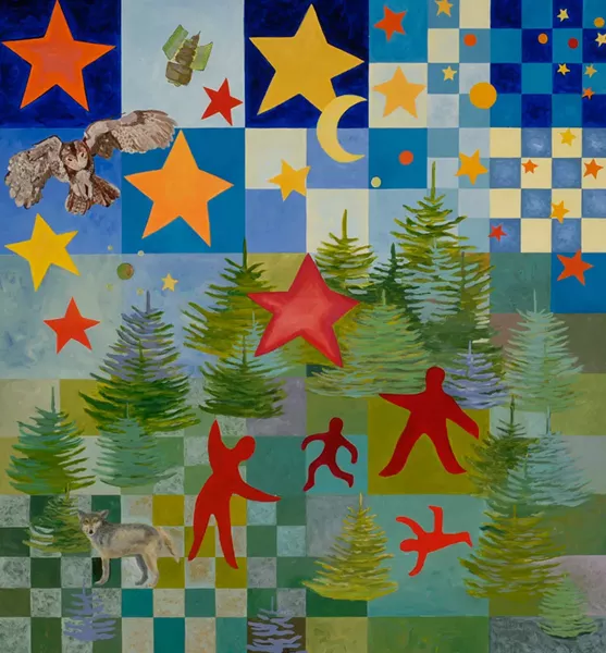 Mural by Carolyn Enz Hack at Thetford Elementary School - COURTESY PHOTO
