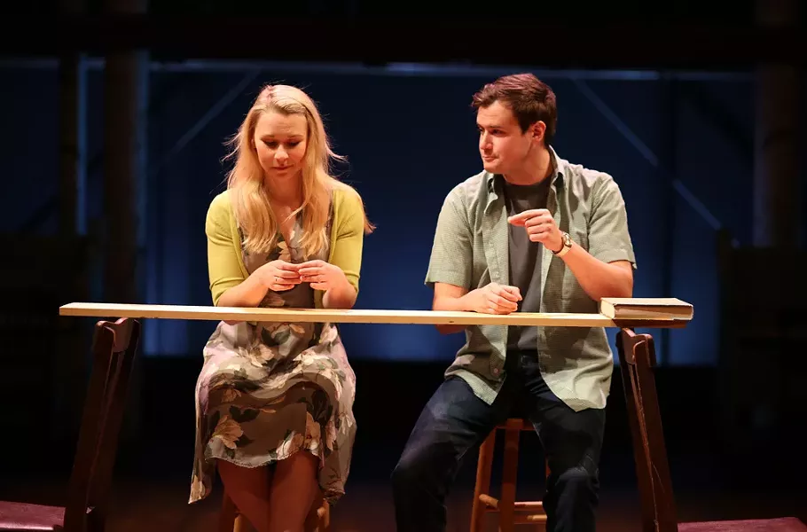 Sutton Crawford (Emily) and Casey Predovic (George) - COURTESY OF ROB STRONG