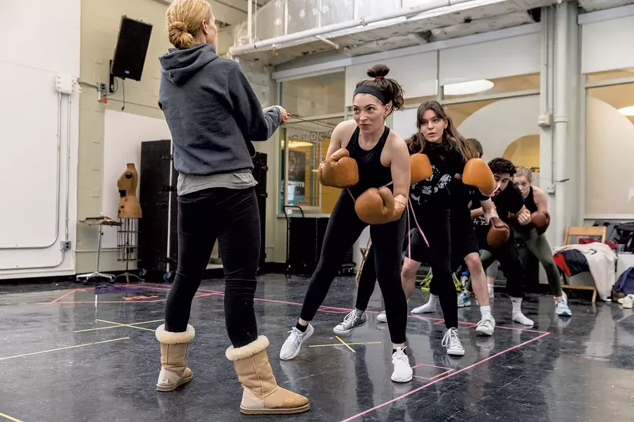The cast in a boxing training session - COURTESY OF DARTMOUTH COLLEGE/SEAMORE ZHU