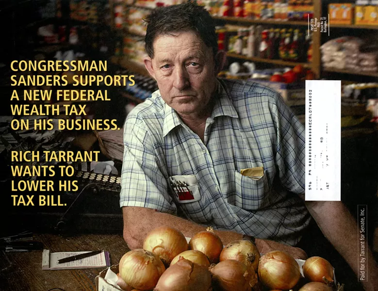 A Rich Tarrant mailing to voters from the 2006 election - COURTESY OF THE VERMONT HISTORICAL SOCIETY