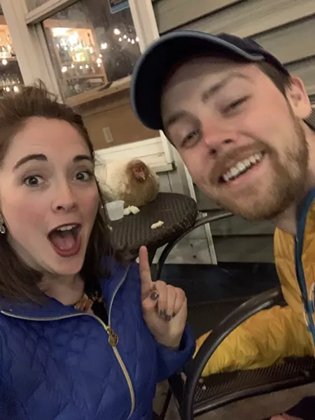 From left: Katie Hodges, "Henrietta" and Seth Olson - KATIE HODGES