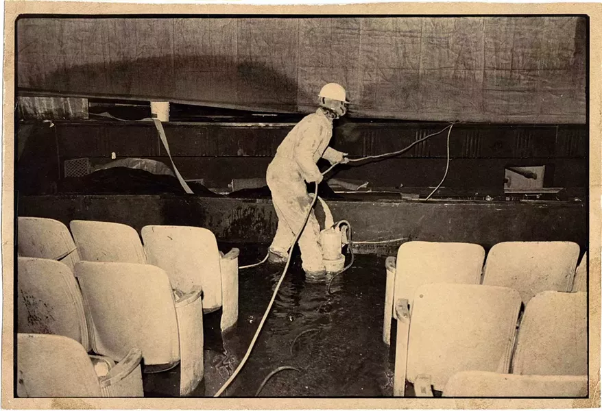 Pumping out after the boiler failure - COURTESY OF THE FLYNN CENTER