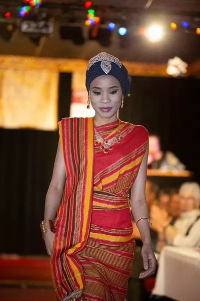 Zahara Abdi at the Karibu fashion show - COURTESY OF JEFFERY TACKIE