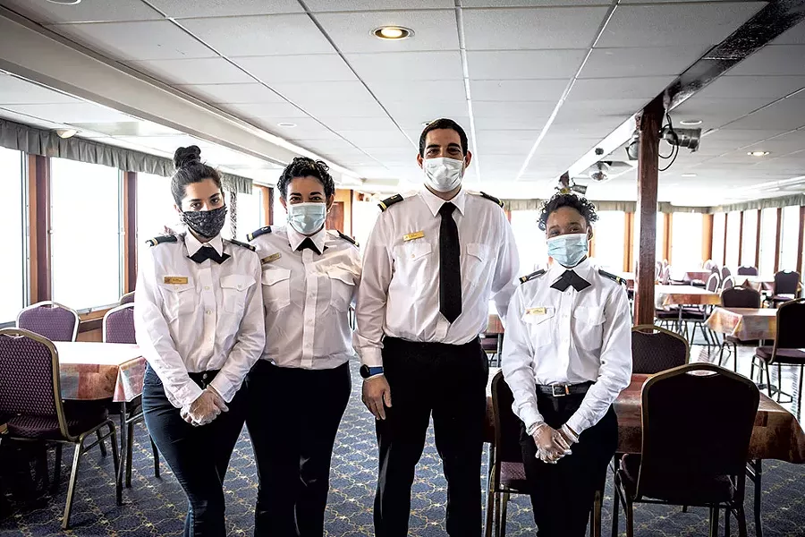 From left: Biljana, Isis, Thabisa and Fito - LUKE AWTRY
