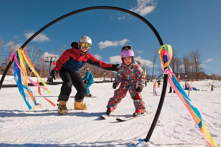 Learning to ski at Smugglers' Notch Resort - COURTESY OF SKI VERMONT