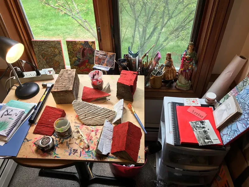 Wylie Garcia's studio - COURTESY PHOTO