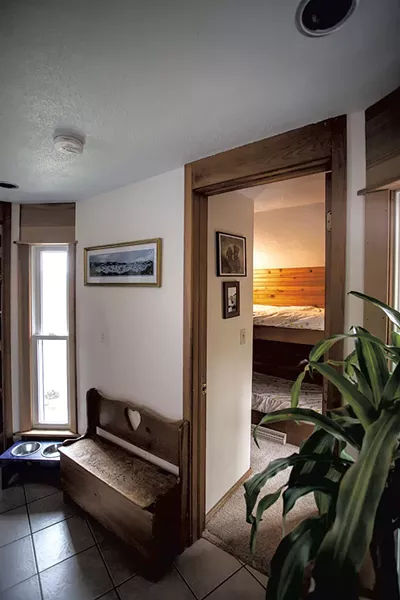 Original builder David Fortin installed bunk beds in the guest rooms - TOM MCNEILL