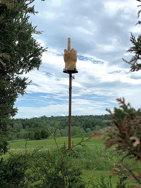 Raised Middle Finger - JOHN JAMES