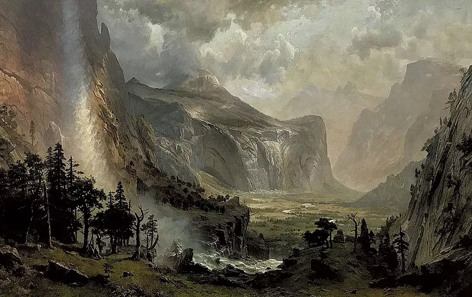 "The Domes of Yosemite" by Albert Bierstadt - COURTESY OF ST. JOHNSBURY ATHENAEUM