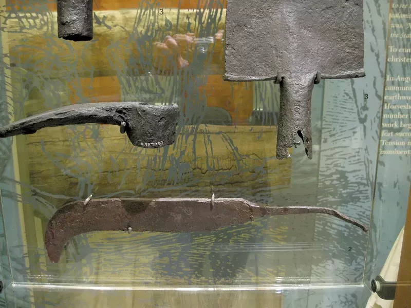 Tools used to build Mount Independence - COURTESY OF MOUNT INDEPENDENCE STATE HISTORIC SITE
