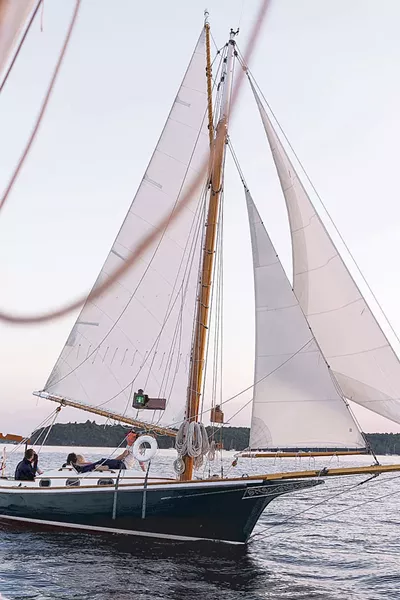 The Wild Rose on Lake Champlain - COURTESY OF HANNAH LANGSDALE / WHISTLING MAN SCHOONER COMPANY