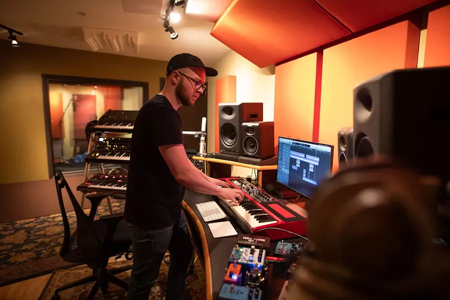Christopher Hawthorn at his studio in Burlington - COURTESY OF LUKE AWTRY PHOTOGRAPHY