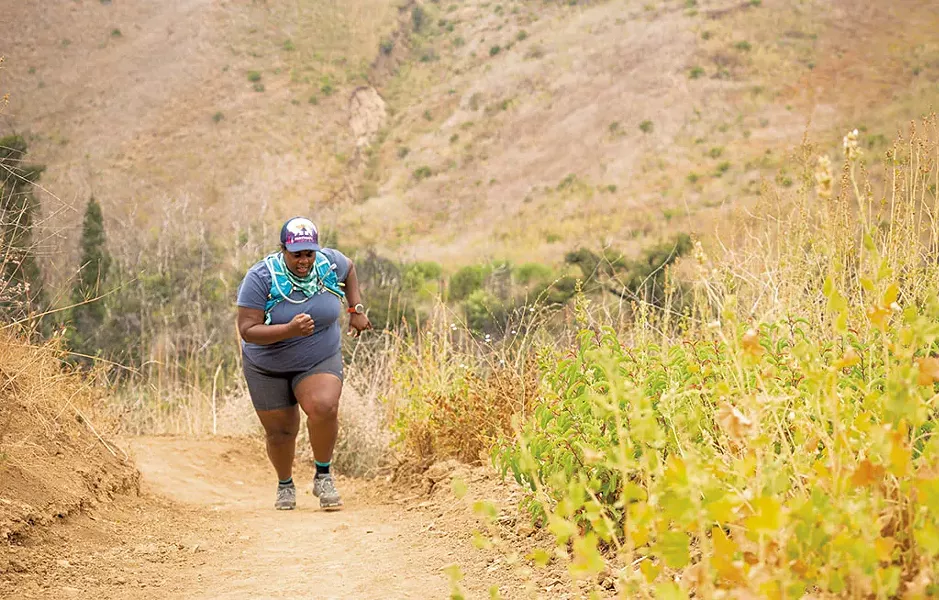 Mirna on the Corral Canyon Trail in Malibu, Calif. - JAMES KAO FOTO