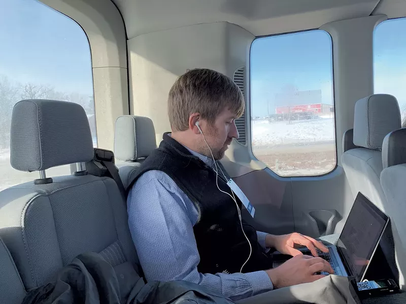 Paul Heintz in Iowa covering Bernie - FILE